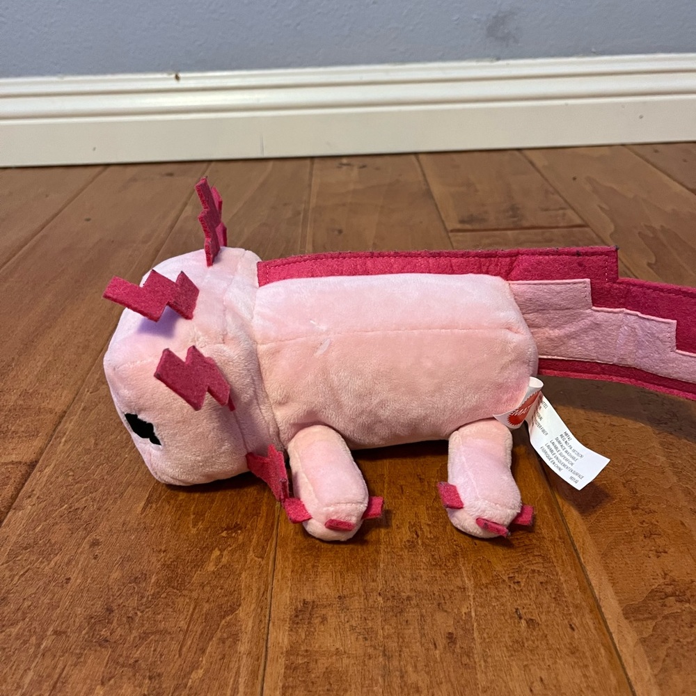 Minecraft axolotl plush